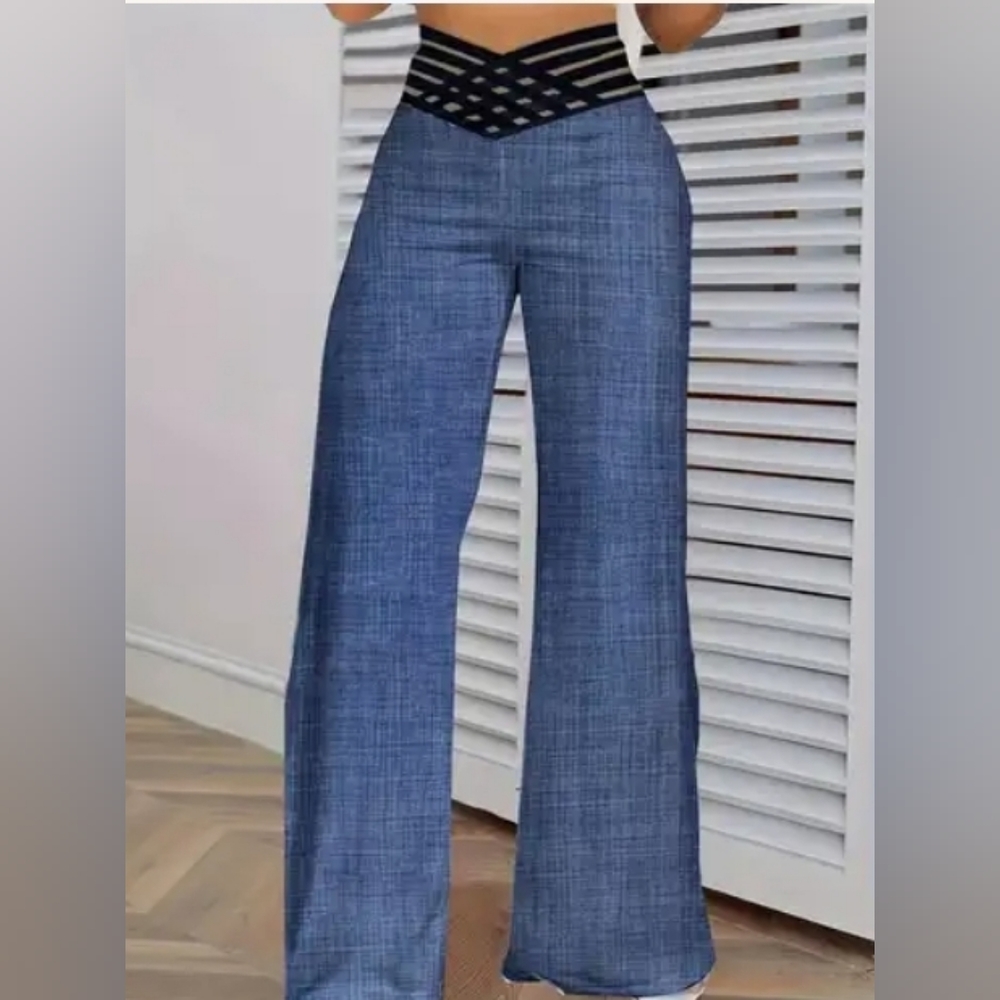 Blue Jean Color Casual Pants Size S, New